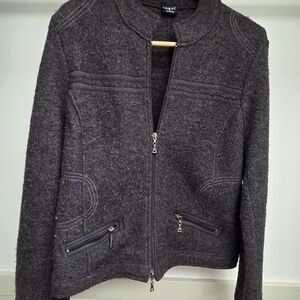 Charcoal Gray Zip-Up Jacket
